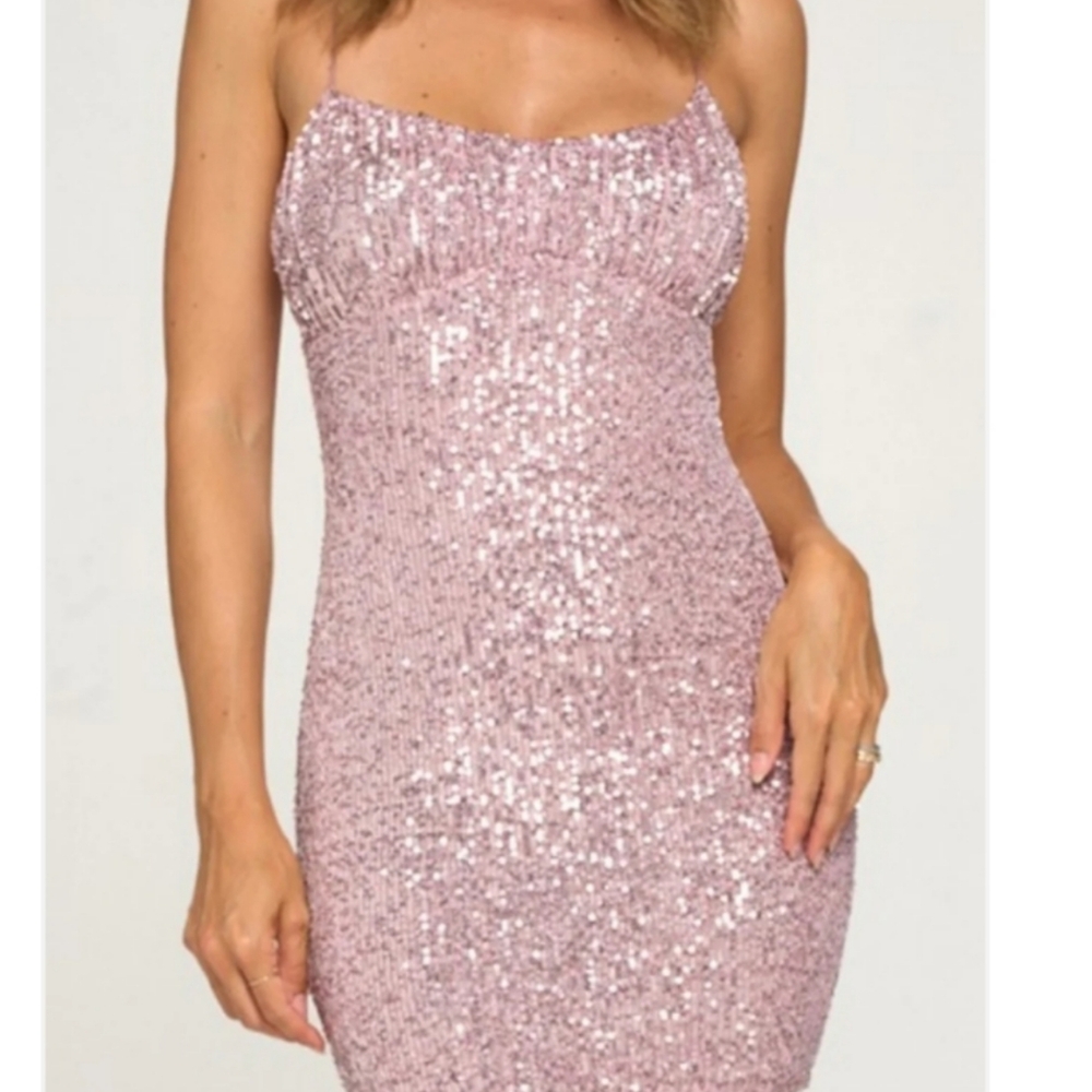WINDSOR FASHION Sequin Bodycon Dress ~ EUC
